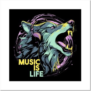 Music is life Posters and Art